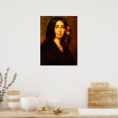 Poster Portrait de George Sand par Auguste Charpentier (Cuisine)