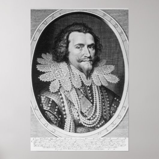 Poster Portrait de George Villiers (Devant)