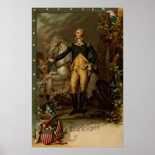 Poster Portrait de George Washington (Devant)