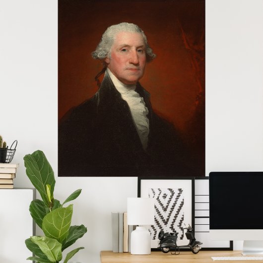 Poster Portrait de George Washington Gilbert Stuart (Bureau à domicile)