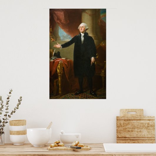 Poster Portrait de George Washington "Lansdowne" (Cuisine)