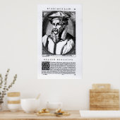 Poster Portrait de Gerard Mercator (Cuisine)
