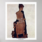 Poster Portrait De Gertrude Schiele Par Schiele Egon (Devant)