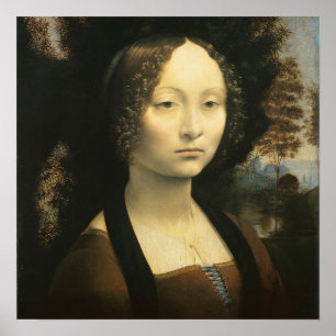 Poster Portrait de Ginevra Benci de Léonard de Vinci