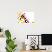 Poster Portrait de Giraffe (Bureau à domicile)