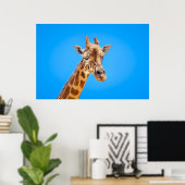 Poster Portrait de Giraffe contre le ciel (Bureau à domicile)