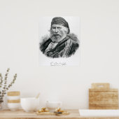 Poster Portrait de Giuseppe Garibaldi (Cuisine)