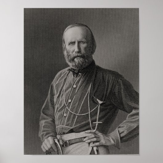 Poster Portrait de Giuseppe Garibaldi (Devant)