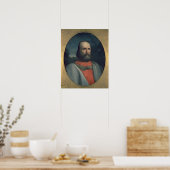 Poster Portrait de Giuseppe Garibaldi 2 (Cuisine)