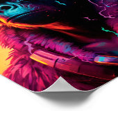 Poster Portrait De Gorilla Portant Un Casque (Coin)