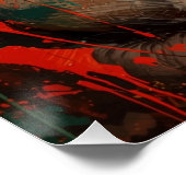 Poster Portrait de Gorille Artistique Peinture à l'huile  (Coin)