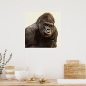 Poster Portrait de gorille de Silverback (Cuisine)