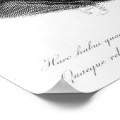 Poster Portrait de Gottfried Wilhelm Baron de Leibniz (Coin)