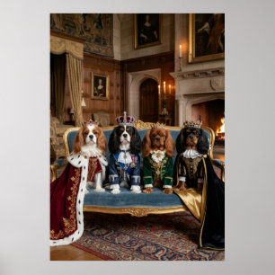 Poster Portrait de groupe de la famille royale Cavalier S