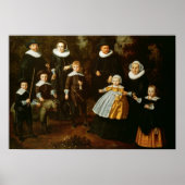 Poster Portrait de groupe de trois générations (Devant)