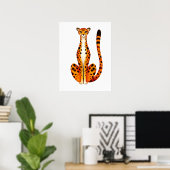 Poster Portrait de guépard tacheté (Bureau à domicile)