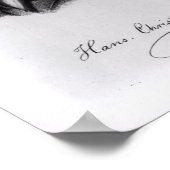 Poster Portrait de Hans Christian Andersen (Coin)