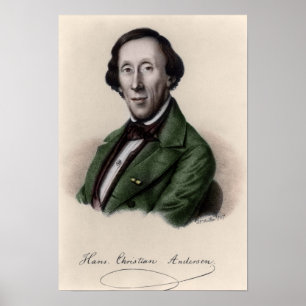 Poster Portrait de Hans Christian Andersen 2