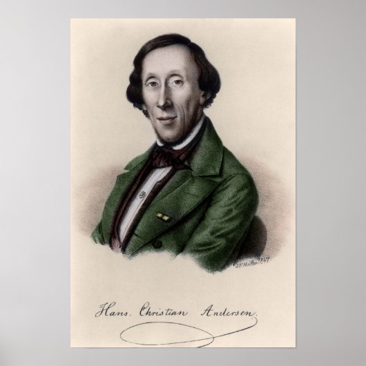 Poster Portrait de Hans Christian Andersen 2 (Devant)