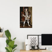 Poster Portrait de Henri VIII (Hans Holbein le jeune) (Bureau à domicile)