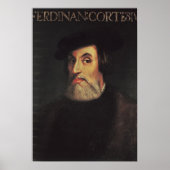 Poster Portrait de Hernando Cortes (Devant)
