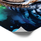 Poster Portrait de hibou artistique (Coin)