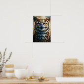 Poster Portrait de hibou majestueux sur toile (Cuisine)