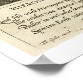 Poster Portrait de Hieronymus Bosch (c.1450-1516) plaque  (Coin)