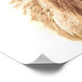 Poster Portrait de Highland cow scottish animal (Coin)