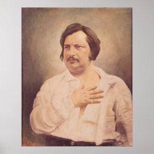 Poster Portrait de Honore de Balzac