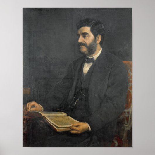 Poster Portrait de Hormuzd Rassam, 1869 (Devant)