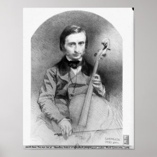 Poster Portrait de Jacques Offenbach 1850