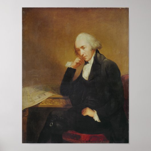 Poster Portrait de James Watt 1792 (Devant)