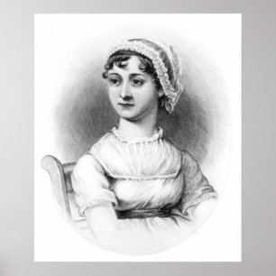 Poster Portrait de Jane Austen