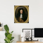 Poster Portrait de Jean de La Fontaine (Bureau à domicile)