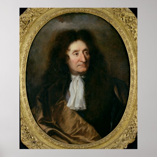 Poster Portrait de Jean de La Fontaine (Devant)