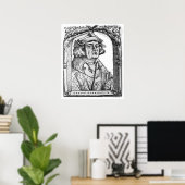 Poster Portrait de Jean d'Indagine (Bureau à domicile)