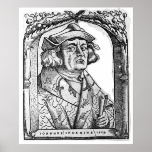 Poster Portrait de Jean d'Indagine