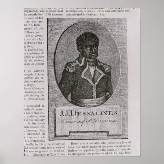 Poster Portrait de Jean-Jacques Dessalines (Devant)