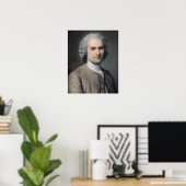 Poster Portrait de Jean Jacques Rousseau (Bureau à domicile)