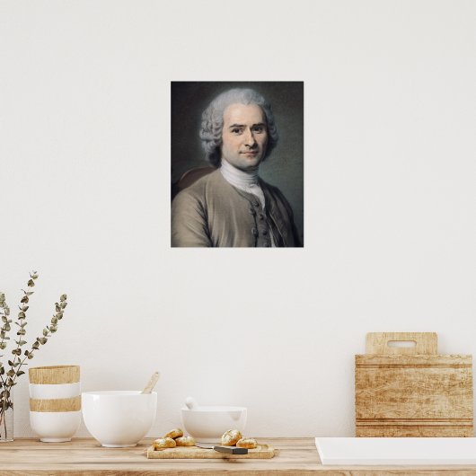 Poster Portrait de Jean Jacques Rousseau (Cuisine)