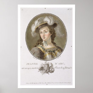 Poster Portrait de Jeanne d'Arc (1412-31), 1787 (couleur