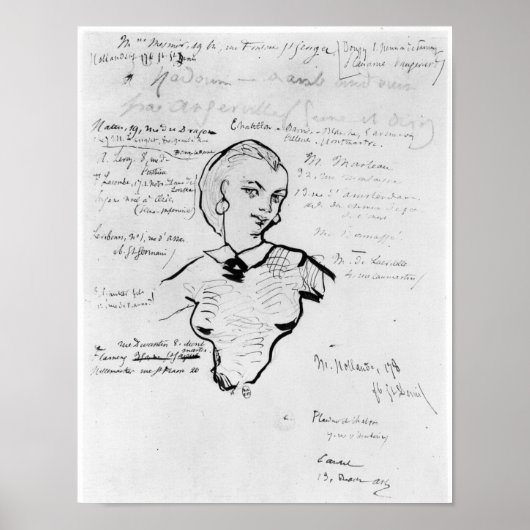 Poster Portrait de Jeanne Duval (Devant)
