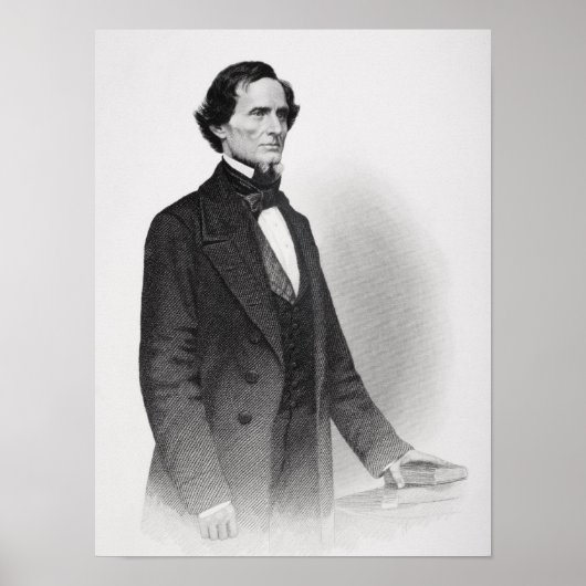 Poster Portrait de Jefferson Davis (Devant)