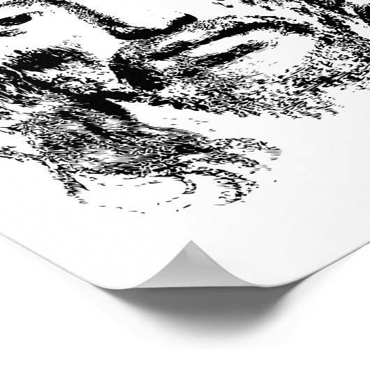 Poster Portrait de Jésus Divin - Une représentation intem (Coin)