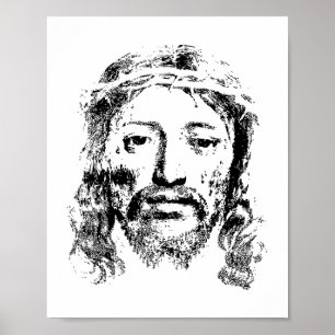 Poster Portrait de Jésus Divin - Une représentation intem