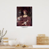 Poster Portrait De Joanna Of Aragon Par Raffaello Sanzio (Cuisine)