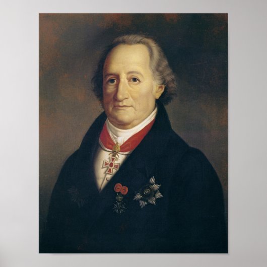 Poster Portrait de Johann Wolfgang von Goethe (Devant)