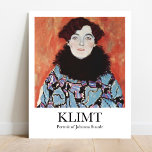 Poster Portrait de Johanna Staude par Gustav Klimt<br><div class="desc">Apportez une touche Art Nouveau à votre maison avec cette belle affiche de "Portrait de Johanna Staude" de Gustav Klimt. Créée entre 1917 et 1918, cette huile sur toile est un magnifique exemple du travail de Klimt au cours de sa carrière. Le tableau original est installé au Belvedere Museum de...</div>