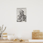 Poster Portrait de Johannes Gutenberg (Cuisine)